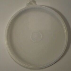 TUPPERWARE 227-1 Sheer Replacement Lid C Tab Vintage Round 6 inch
